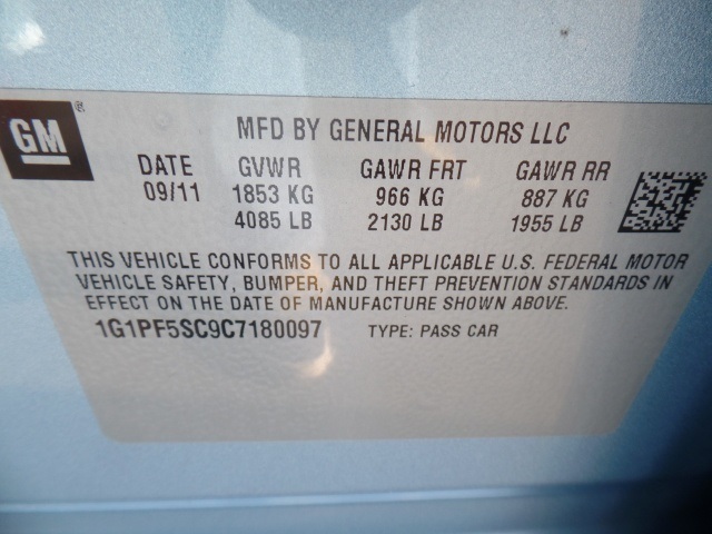 2012 Chevrolet Cruze LT Sedan