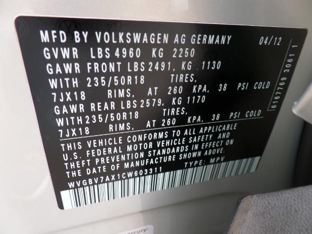 2012 Volkswagen Tiguan SE 4Motion/ NAV,PANORAMIC ROOF SUV