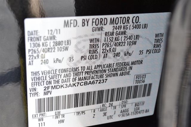 2012 Ford Edge 4dr Sport FWD