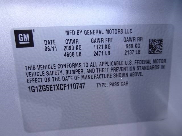 2012 Chevrolet Malibu LTZ Sedan